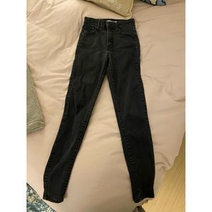 Black Levi’s Mile High Rise Super Skinny Jeans